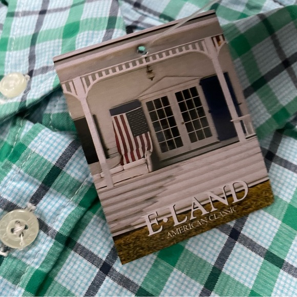 E-land button down dress shirt size 8 New with tags in bag - Picture 3 of 6